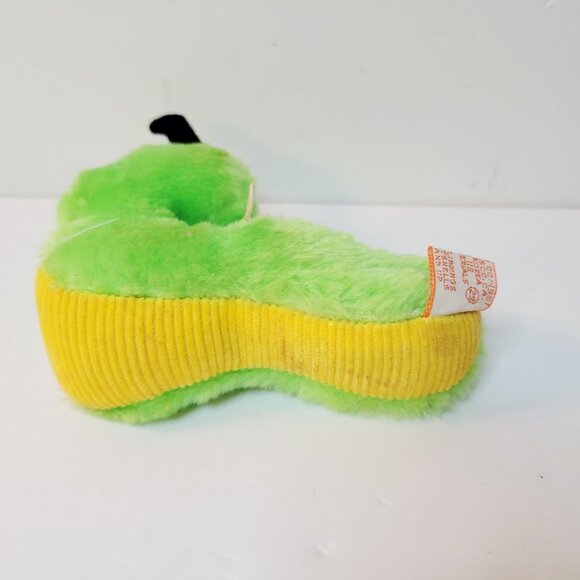 Vtg Green Yellow Small R. Dakin Inch Worm Caterpillar Plush Stuffed Toy - Picture 4 of 7